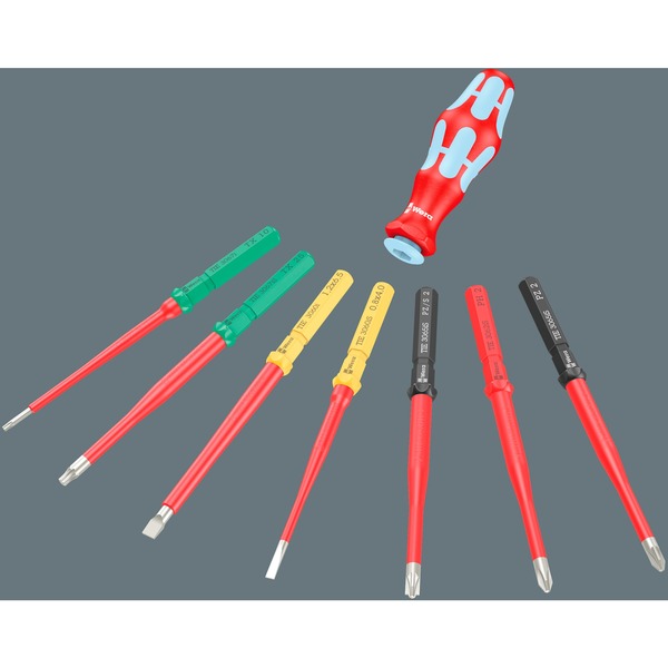 Wera 006440 Kraftform Plus VDE Slotted Slim Screwdriver, 3.5 x 100mm