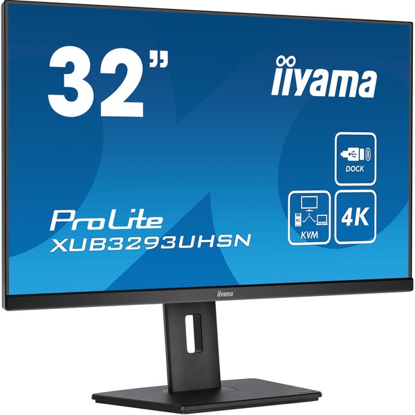 iiyama ProLite XUB3293UHSN-B5 LED-Monitor (80 cm(31.5 Zoll) schwarz Ultra HD/4K HDMI DisplayPort USB-C IPS)