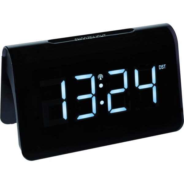 TFA Digitaler Funk-Wecker ICON mit weißer LED (schwarz)