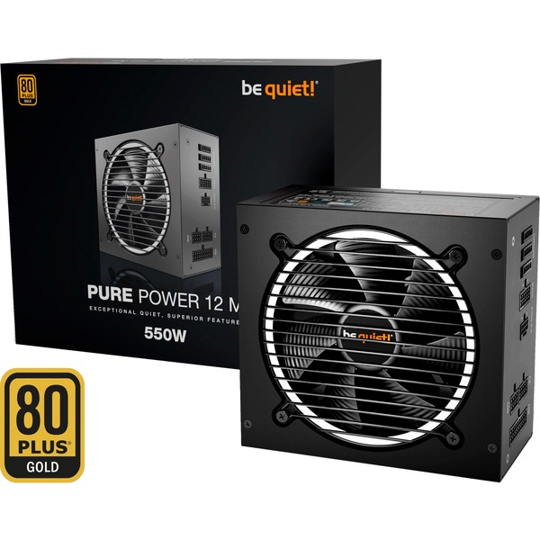 be quiet! Pure Power 12M 550W, schwarz, 1x 12Pin High Power GPU, 2x PCIe, Kabel