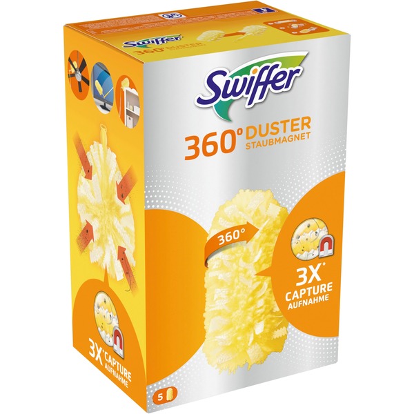 Swiffer Staubmagnet 360° Nachfülltücher 5 Stück Staubwischer (gelb) Swiffer Staubmagnet 360° Nachfülltücher 5 Stück Staubwischer (gelb)