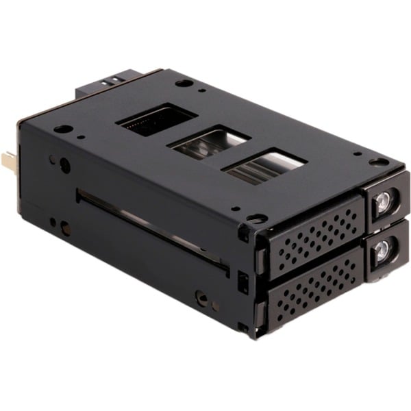 Slim Bay Wechselrahmen für 2 x 2.5″ U.2 NVMe SSD, Laufwerksgehäuse