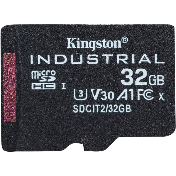 Kingston Industrial 32 GB microSDHC, Speicherkarte schwarz, UHS-I 