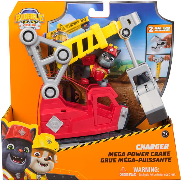 Rubble & Crew - Chargers 2-in-1 Mega Kran, Spielfahrzeug