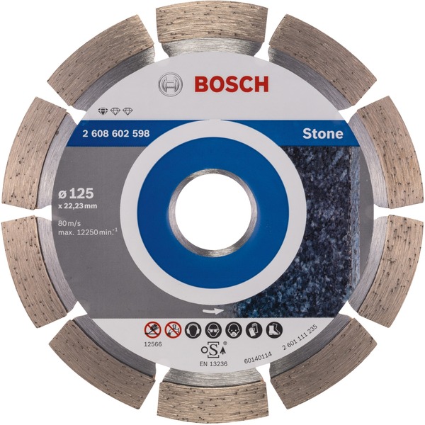 Bosch Professional Diamanttrennscheibe Standard for Stone, Ø 125mm