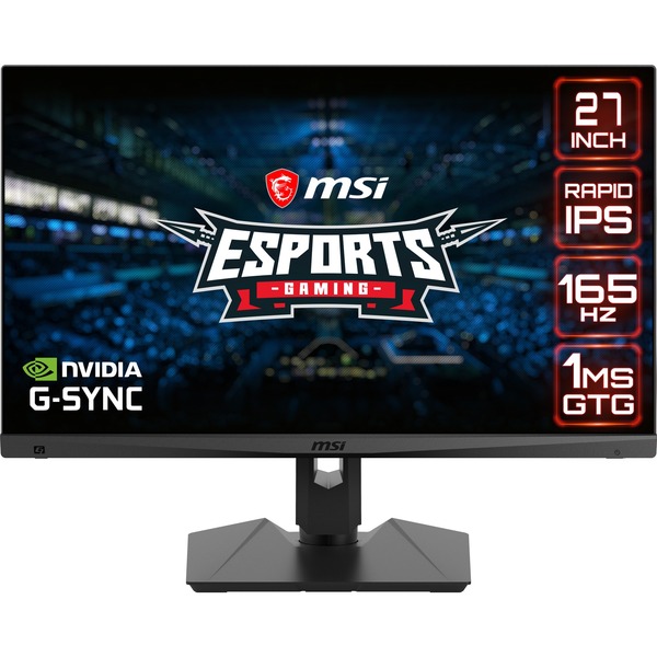 MSI Optix MAG274QRFDE-QD, Gaming-Monitor 69 cm(27 Zoll), schwarz, Rapid IPS, QHD, HDR, Adaptive-Sync, 165Hz Panel