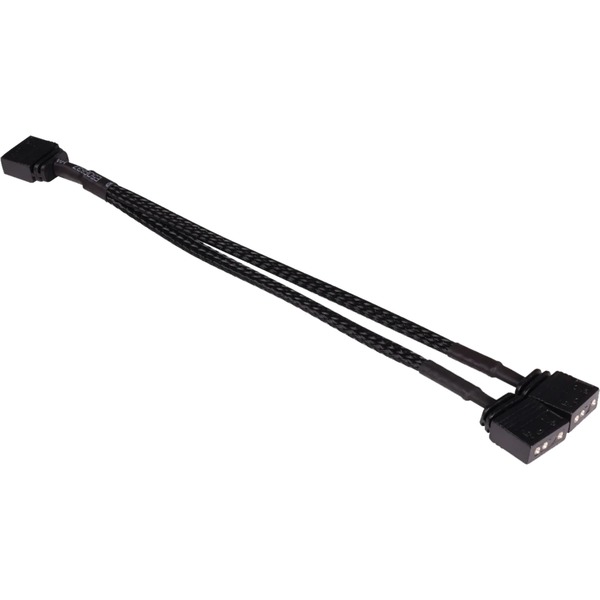 Alphacool Y-Kabelsplitter aRGB 3-Pin auf 2x 3-Pin, 15cm schwarz 