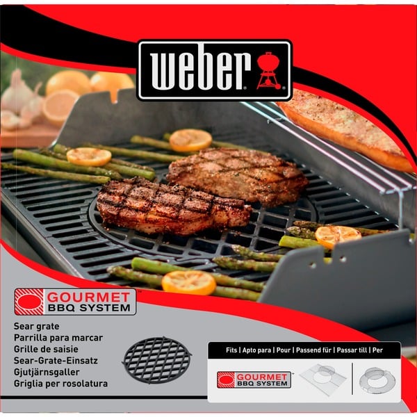 WEBER ORIGINAL Gourmet BBQ System Grillrost Genesis - Griglia In Ghisa Smaltata Grigia