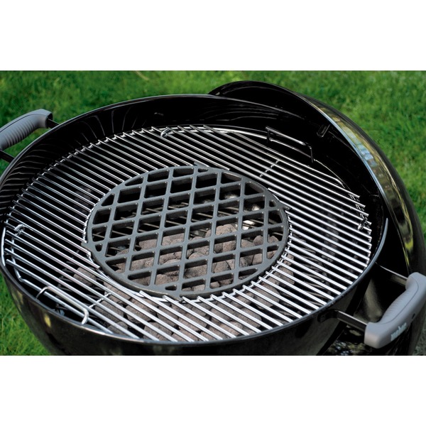 Weber CRAFTED Sear Grate Für Gourmet BBQ System – Schwarz, Für Perfekte Grillstreifen & Hohe Hitze