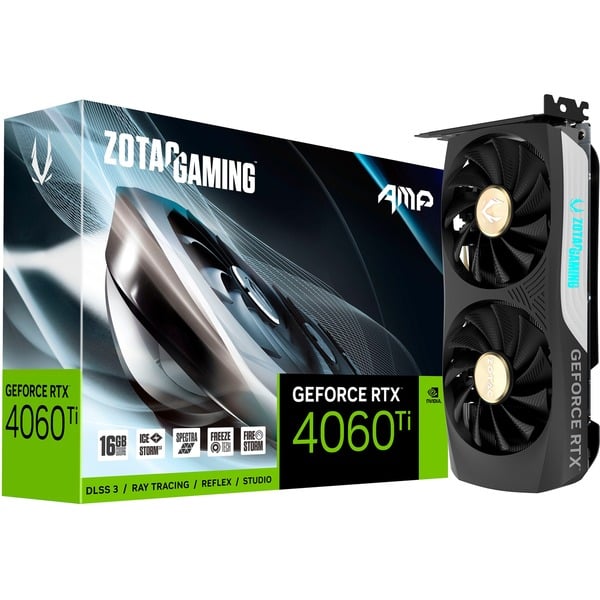 ZOTAC GeForce RTX 4060 Ti 16GB AMP, Grafikkarte DLSS 3, 3x DisplayPort ...