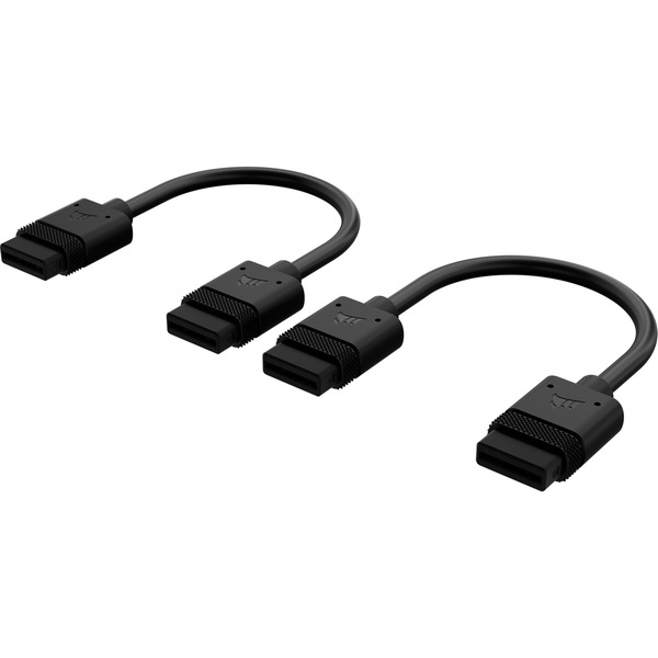 Corsair iCUE LINK Kabel 100mm gerade (schwarz 2 Stück)