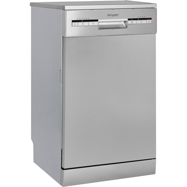 Exquisit GSP9109030E, Spülmaschine silber, 45 cm