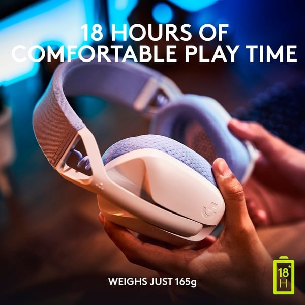 Logitech Gaming G435 LIGHTSPEED, GamingHeadset weiß, USBC, Bluetooth