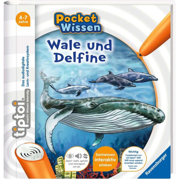 Ravensburger tiptoi Pocket Wissen: Wale und Delfine Lernbuch
