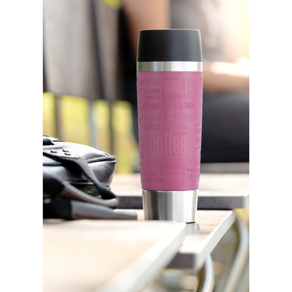 Emsa TRAVEL MUG Classic Grande Thermobecher rosa/edelstahl, 0,5 Liter