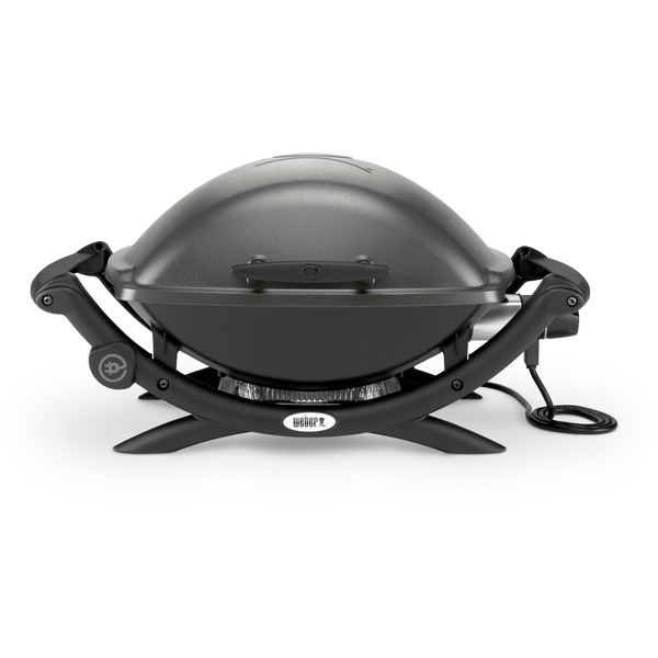 Weber Elektrogrill Q 2400, Dark Grey schwarz, 2.200 Watt 