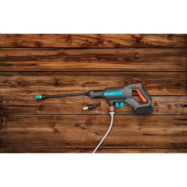 GARDENA Akku-Mitteldruckreiniger AquaClean 24/18V P4A Set grau/türkis ...