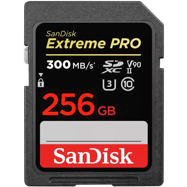 SanDisk Extreme PRO 256 GB SDXC Speicherkarte (schwarz UHS-II U3 Class 10 V90) SanDisk Extreme PRO 256 GB SDXC Speicherkarte (schwarz UHS-II U3 Class 10 V90)