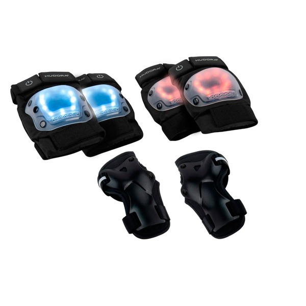 HUDORA LED Protektoren (schwarz Gr. S)