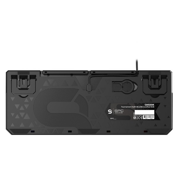 SPC Gear GK630K Tournament Kailh Red RGB, Gaming-Tastatur schwarz