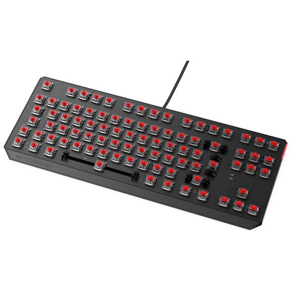 SPC Gear GK630K Tournament Kailh Red RGB, Gaming-Tastatur schwarz
