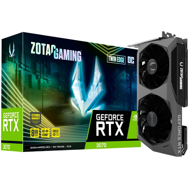 ZOTAC GeForce RTX 3070 Twin Edge OC, Grafikkarte 3x DisplayPort, 1x HDMI