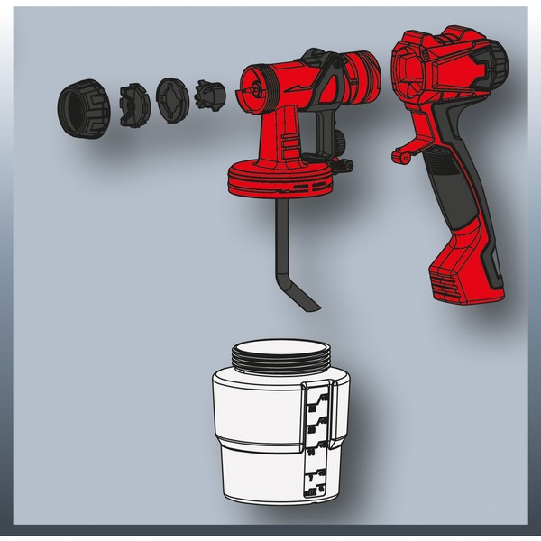 Einhell Verfspuitsysteem TC-SY 400P spuitpistool Rood/zwart