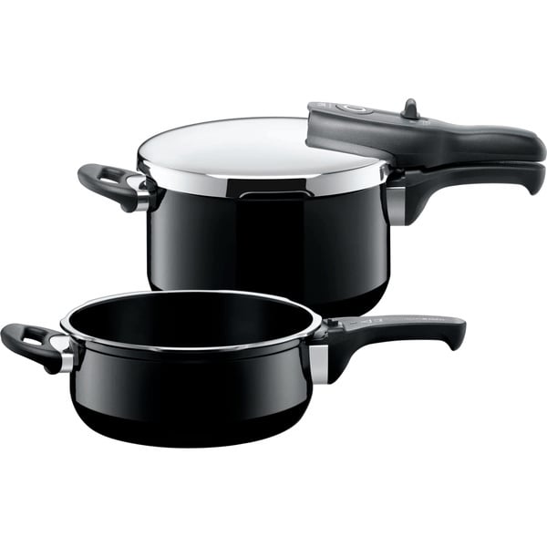 Silit Silargan Sicomatic t-Plus Schnellkochtopf-Set schwarz, Ø 22 cm, 4,5 l und 3,0 l