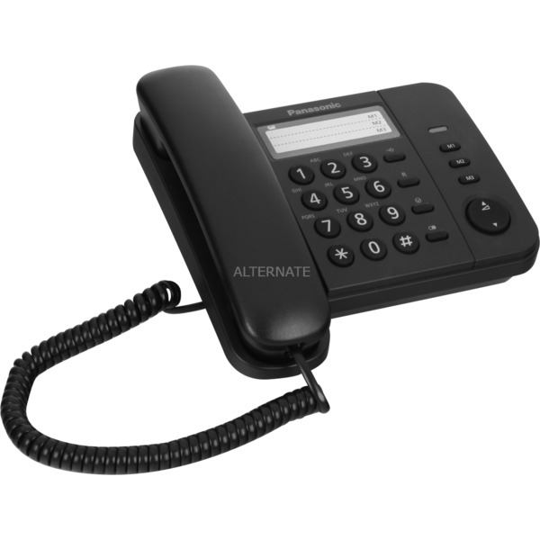 Panasonic KX-TS520G Analog Telefon Schwarz 