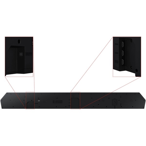 SAMSUNG QSoundbar HWQ995B schwarz, WLAN, Bluetooth, Dolby Atmos