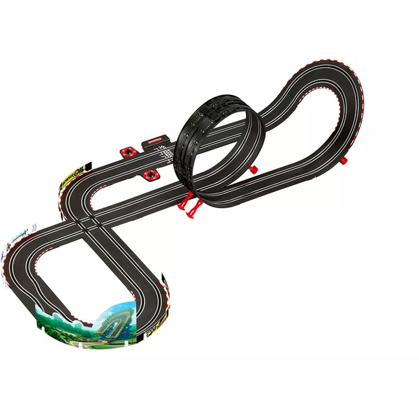 Carrera Rennbahn Eine Spur Läuft Nicht Carrera GO!!! Mario Kart 8- Mach 8, Rennbahn Mit Mario Kart Dekoelementen