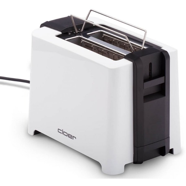 Cloer Full Size Toaster 3531 weiß/schwarz, 900 Watt, für 2 XXL
