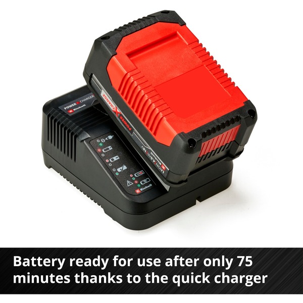 Einhell Ladegerät Blinkt Rot Und Grün Einhell Power-X-Change Starter-Kit 18Volt 4Ah, Ladegerät schwarz/rot