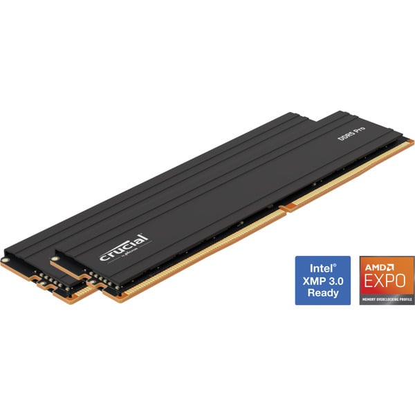 Crucial DIMM 64 GB DDR5-5600 Dual-Kit, Arbeitsspeicher schwarz