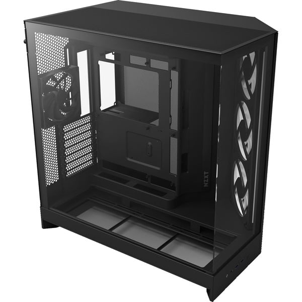 NZXT H9 Flow RGB , Tower-Gehäuse schwarz (matt), Tempered