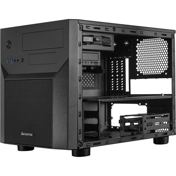 Chieftec Libra LF-02B Midi-Tower Gehäuse – Schwarz, Werkzeuglos, Mit USB 3.0