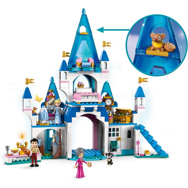 LEGO 43206 Disney Princess Cinderellas Schloss, Konstruktionsspielzeug