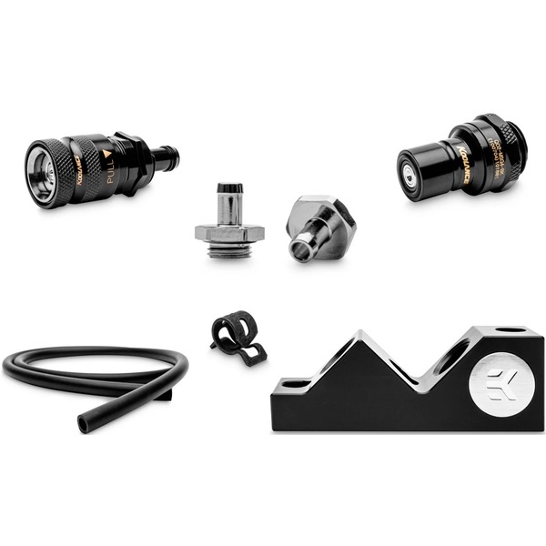 EKWB EK Pro GPU Quick Disconnect Kit, Verbindung silber