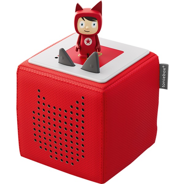 tonies Toniebox Starterset Rot (Kreativ-Tonie), Lautsprecher rot Outlet