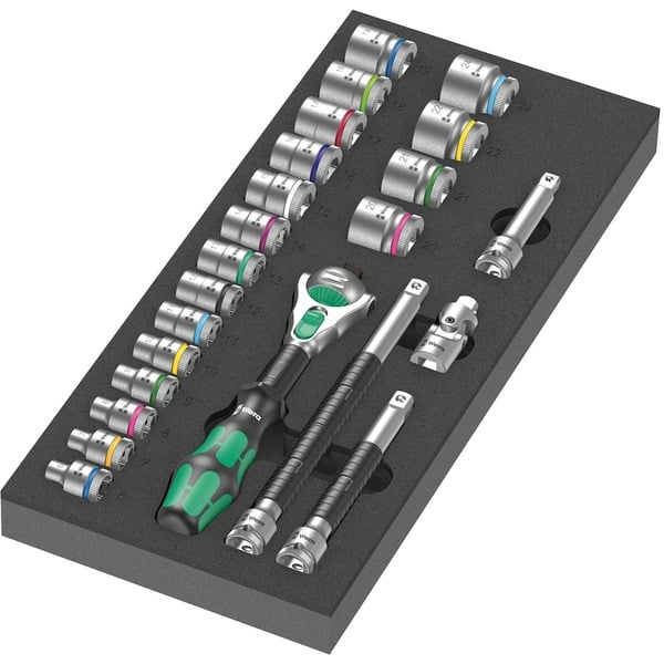 Wera 9721 Schaumstoffeinlage 8000 B Zyklop Knarre 3/8