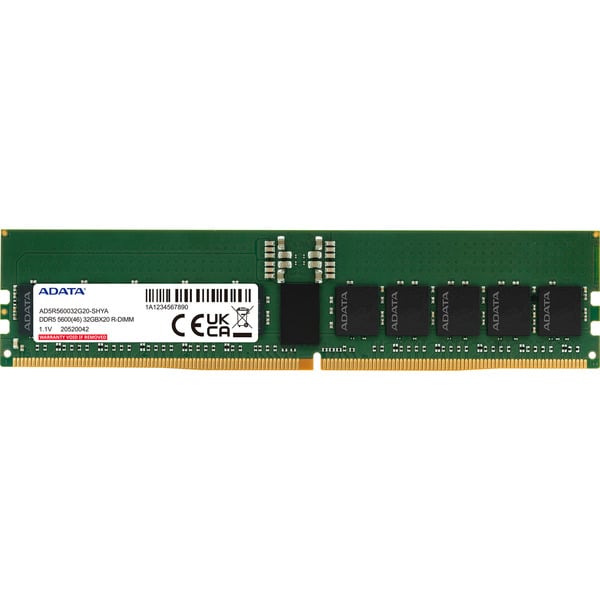 Rimm Computer ADATA RIMM 32 GB DDR5-5600, Arbeitsspeicher AD5R560032G20-SHYA, Registered