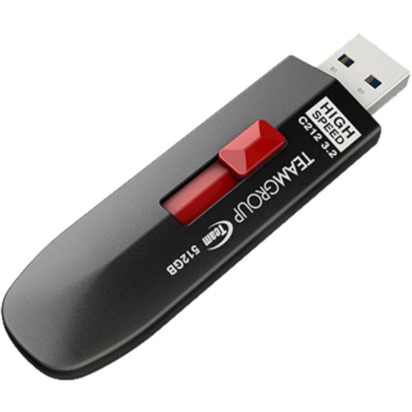 Team Group C212 1 TB USB-Stick (schwarz/rot USB-A 3.2 Gen 2)
