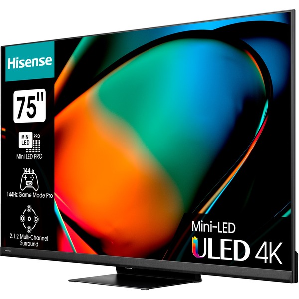 Hisense 75U8KQ, LED-Fernseher 189 cm (75 Zoll), schwarz/anthrazit ...