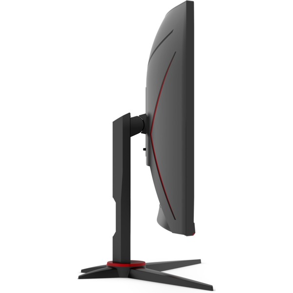 AOC C24G2AE/BK, Gaming-Monitor 60 cm (24 Zoll), schwarz/rot, FullHD, VA ...