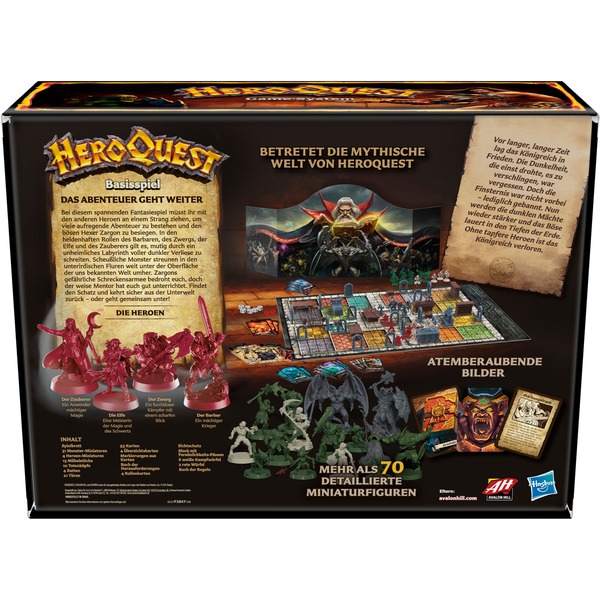 Avalon Hill Heroquest Basisspiel HeroQuest Erweiterung Eishorror - Abenteuerspiel Für 2-5 Spieler Fantasy Dungeon Spiel