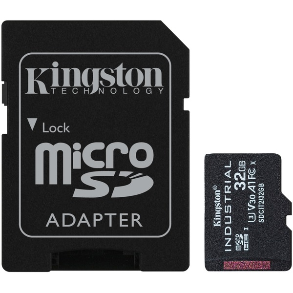 Kingston Industrial 32 GB microSDHC, Speicherkarte schwarz, UHS-I 