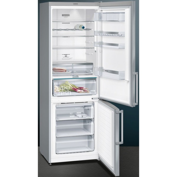 Siemens Kühl Gefrierkombination Einbau 158 Cm Siemens KG49NAIDP iQ500, Kühl-/Gefrierkombination edelstahl/silber