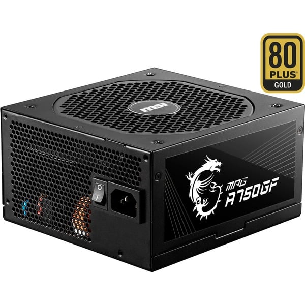 MSI MPG A750GF 750W, PC-Netzteil schwarz, 6x PCIe, Kabel