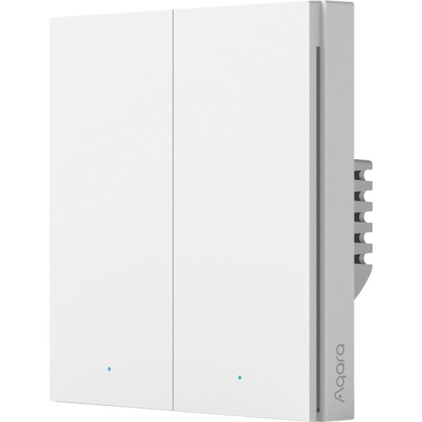 Aqara Smart Wall Switch H1 zwei Wippen mit Neutralleiter, Taster weiß