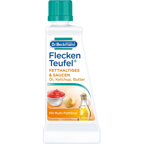 Dr.Beckmann Fleckenteufel Fetthaltiges & Saucen Reinigungsmittel (50ml) Dr.Beckmann Fleckenteufel Fetthaltiges & Saucen Reinigungsmittel (50ml)